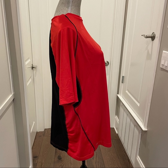 🌸🌸SALE! 4 for $20! MEN’S FILA SPORT DRI FIT BLACK & RED SHIRT SZ XXL - Picture 2 of 6